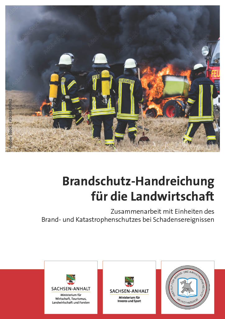 Hinweis auf die Broschüre "Brandschutz - Handreichung für die Landwirtschaft"